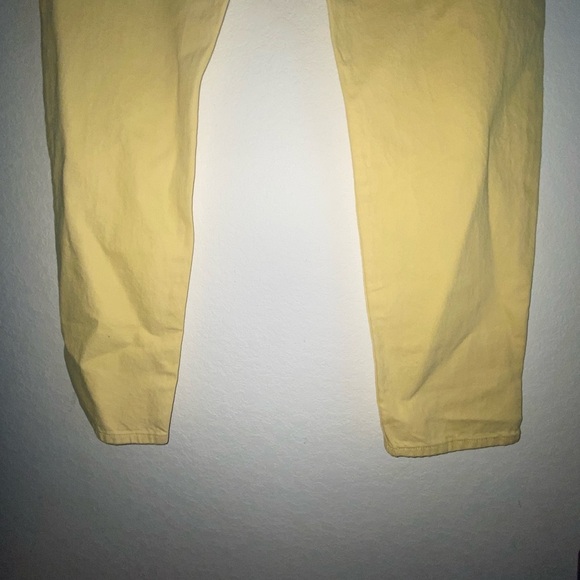 Levi’s Butter Yellow Middy Straight Mid Rise Rigid Western Preppy Jeans 30 x 30 - Picture 14 of 14